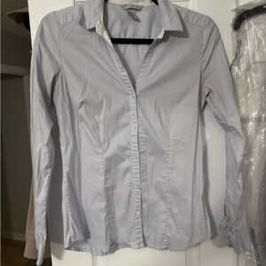H&M Light Gray Blouse